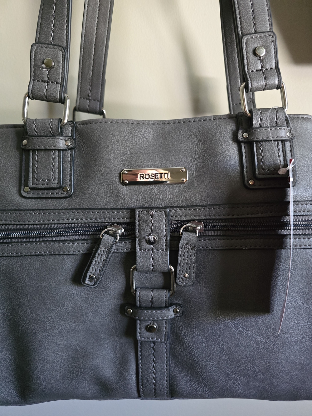 🔥 Rosetti Brand New Grey Faux Leather Tote Bag